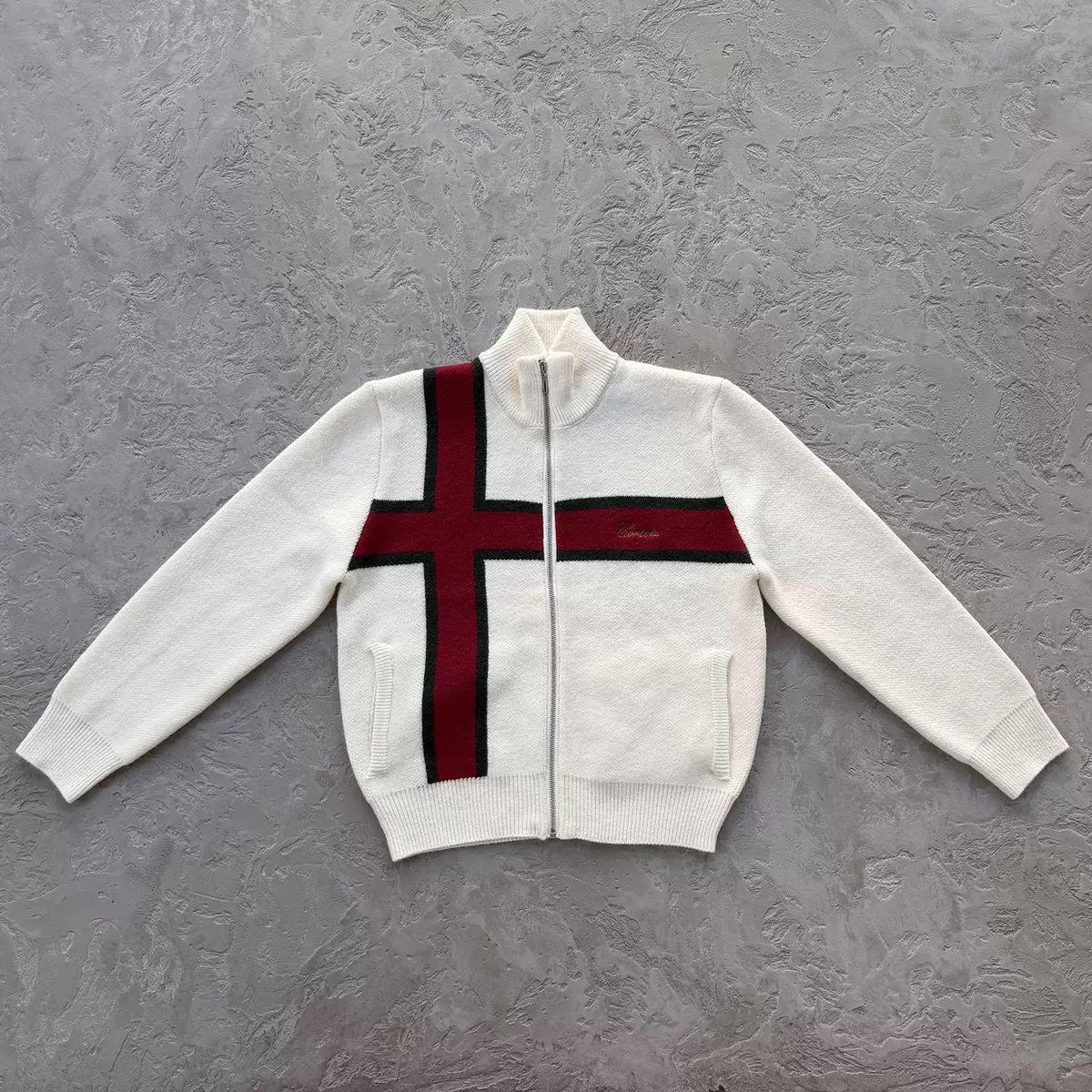

Corteiz European Streetwear Loose Round Neck Knit Pullover Jacket S