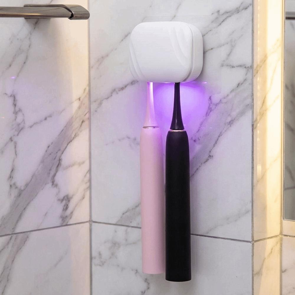 Rechargeable Smart Toothbrush Sterilizer 2 Brush Slots UV Toothbrush Sterilizer Rack  Home