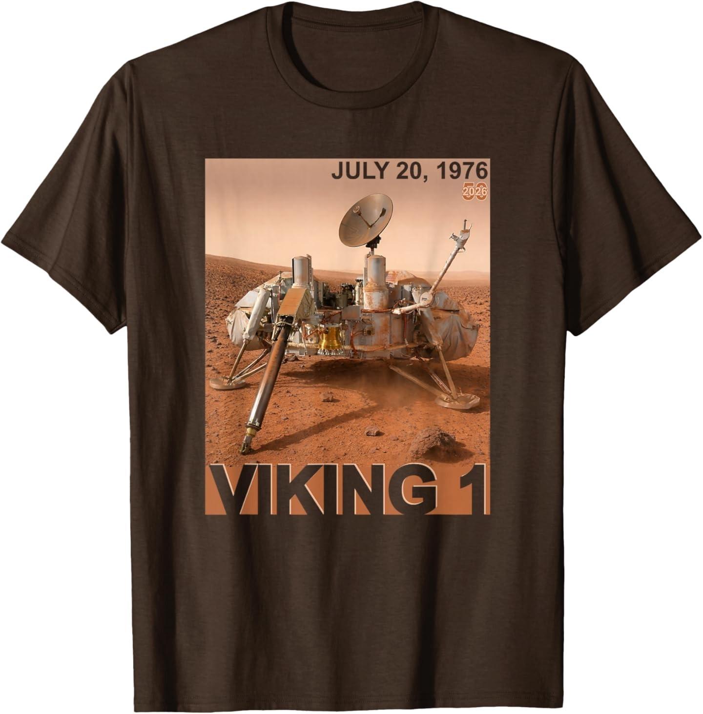Viking 1 Mars Landing 50th Anniversary July 20, 1976 T-Shirt S разноцветный