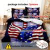3Pcs Set Of American Flag Twin Tower Duvet Cover Set (1 Duvet Cover, 2 Pillowcases, Excluding Insert), American Flag Twin Size