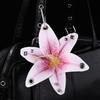 Elegant Lily Flower Keychain Creative Hand-Punched Puncture Simulation Flower Pendant Personalized Bag Accessories Gifts