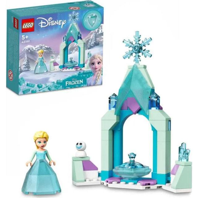 

LEGO 43199 Disney Elsas Schloss Hof Bauspielzeug из Kinder, Die Eisknigin 2 Mini-Puppe und Diamantkleid