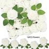 §16/25st Konstgjorda Rosblommor Med Stjälkar För DIY Bröllopsdekorationer Centerpieces Arrangement Fest Trädgård Heminredning Gåvor