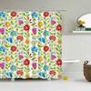 3d Printing Flowers Shower Curtains Bathroom Curtain Waterproof With Hooks Polyester Cloth 180x240cm Bath Home Decor Screen
