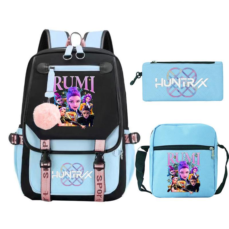 KPop Demon Hunters Cross-border Large Capacity Campus Trend Primary and Secondary School Student Leisure School Bag