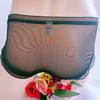 Women Panties For Men Japanese Sweet Bow Ruffle Edge Briefs Mesh See Through Sissy Lingerie Underwear Gay Lolita Male Nightwear