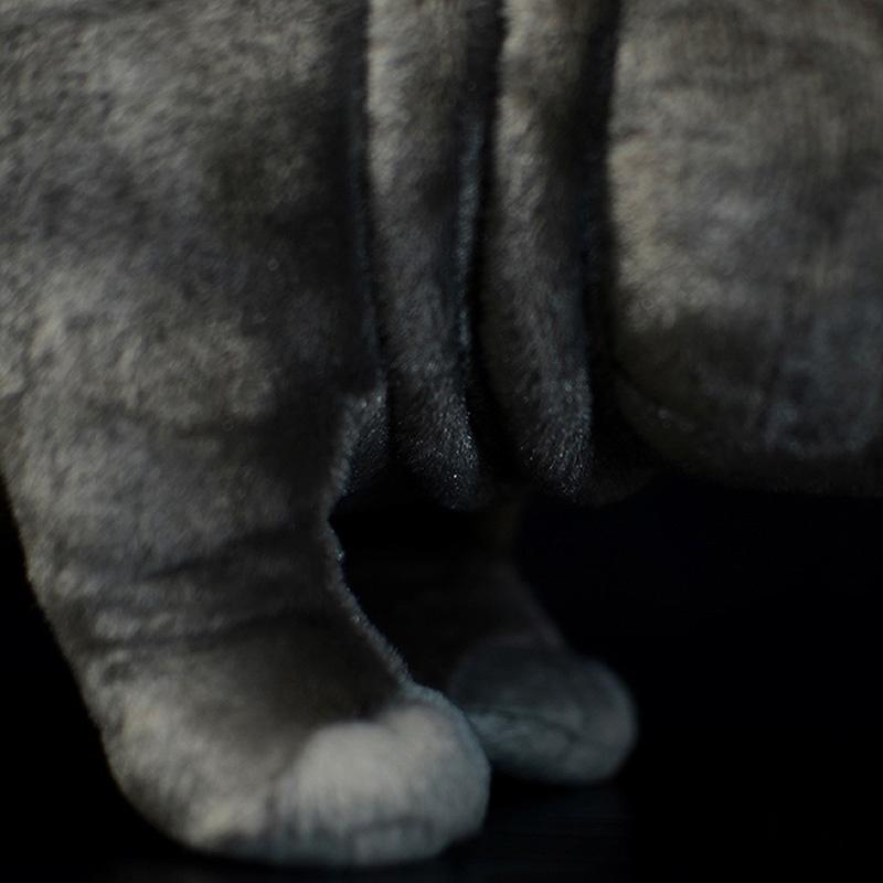 Cute Lifelike High Soft Standing Hippo Stuffed Animal Toys Real Life Hippopotamus Plush Doll Birthday Gift for Kids
