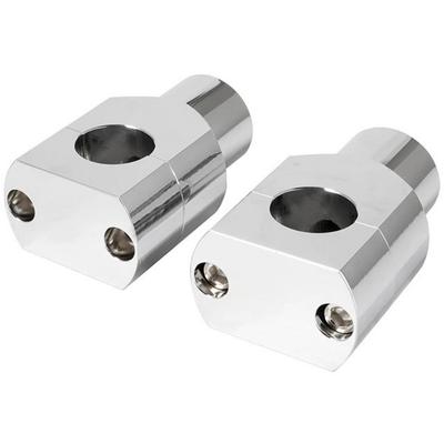 GRmkt Manípulo do Coluna do Volante Riser para Motocicleta Motocicleta Americana Steed Dragster Harley Chopper Prata 25mm