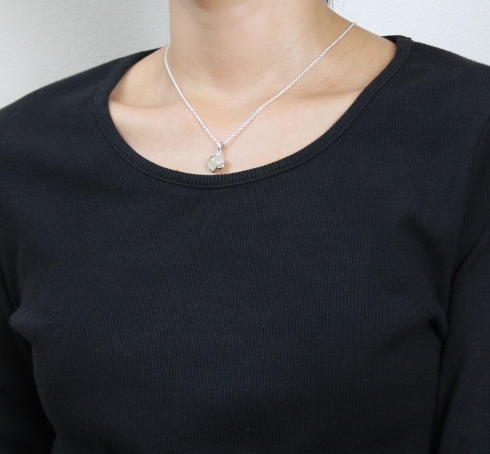 [Mizar] Libyan Glass Pendant, Hexagram, Sterling Silver 925 (Women's & Men's)