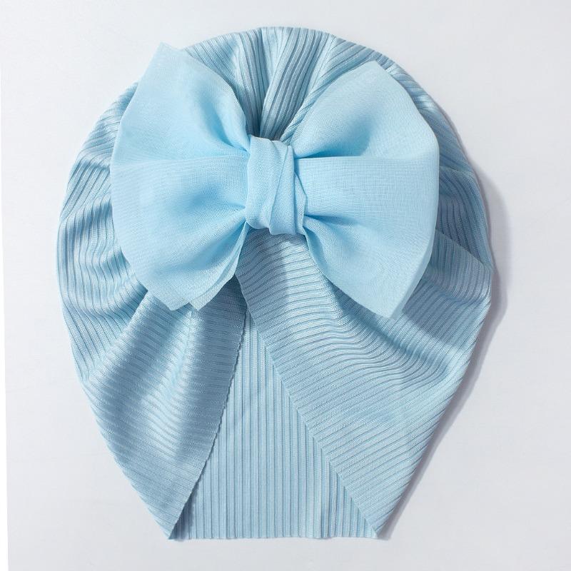 New Children's Hats, Cute Bow Baby Knotted Pullover Hats, Thin Breathable Baby Caps
