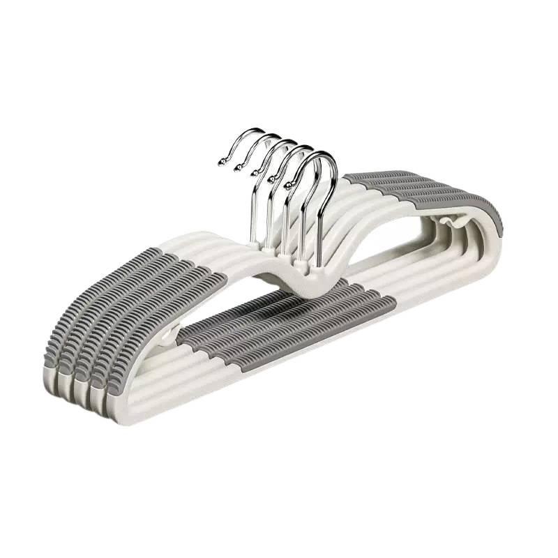 Compact Non-Slip Clothes Hanger - Space-Saving, No-Trace, Anti-Shoulder Bump Drying Rack.