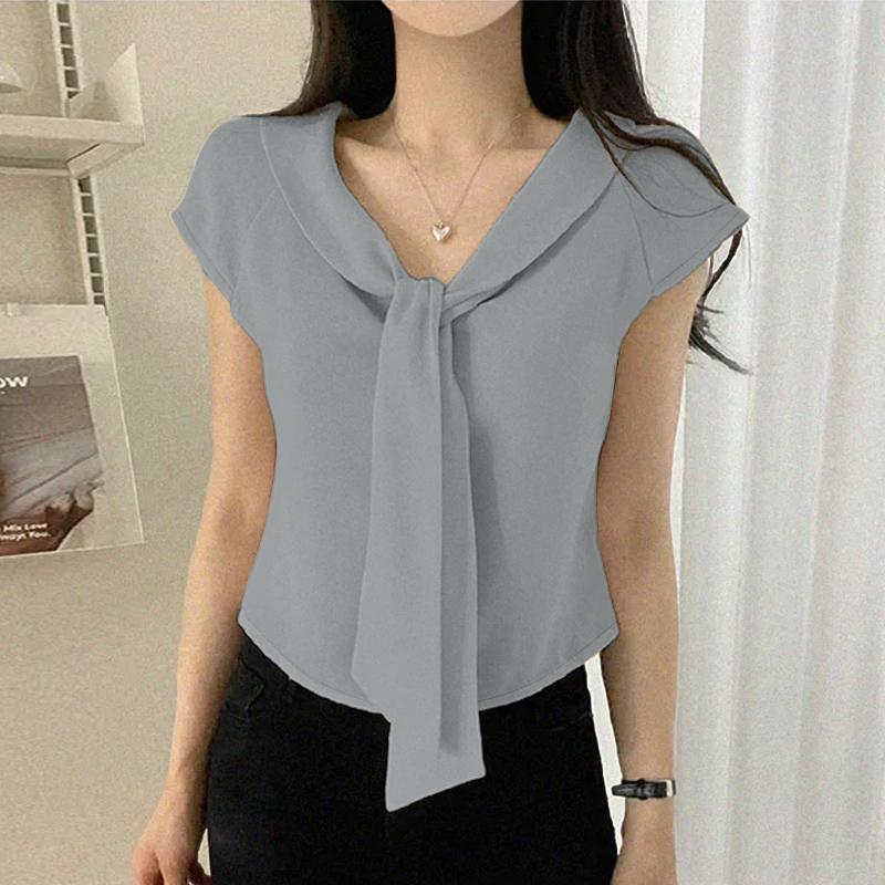 

ZANZEA Женская повседневная футболка с V-образным вырезом и коротким рукавом для лета 5XL