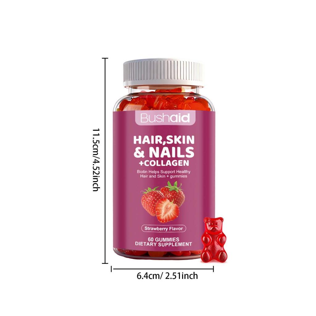 BUSHAID Beauty Gummies: Gentle Skin Hydration & Radiance Formula