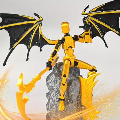 3D-gedruckte Roboter-Actionfigur mit Zubehör Bewegliche Gelenke Dämon