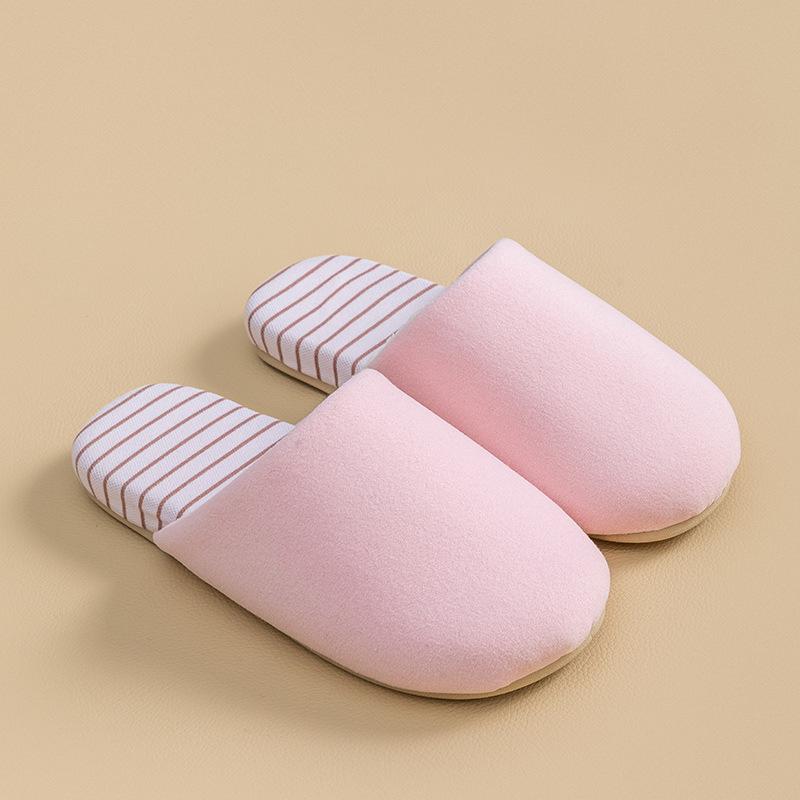 Cixi cotton slippers soft bottom silent season home indoor warm non-slip plush cotton slippers