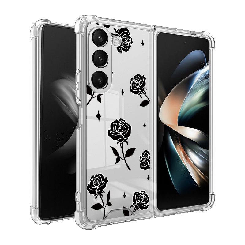 

Чехол-бабочка 2-в-1 для Samsung Galaxy Z Fold 5, защитный чехол для мобильного телефона из ТПУ и поликарбоната с рисунком Fold 5