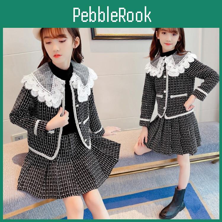 Spring Childrens Girls Autumn Set Collar Sets Spring Skirt
