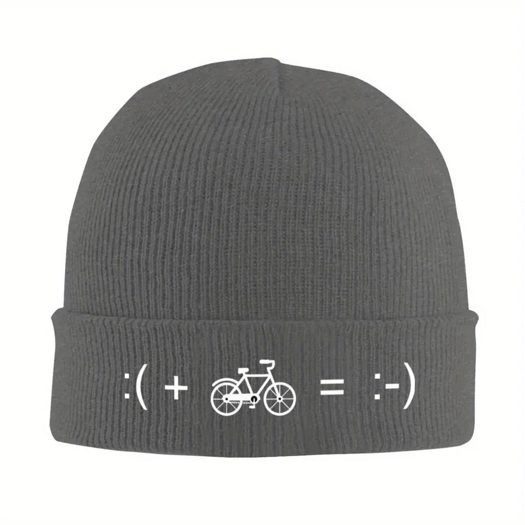 New I Love Bikes And Beer Beanie Hats Bicycle Bonnet Hats Unisex Women Cool Kpop Knitting Hat Autumn Custom Warm Caps
