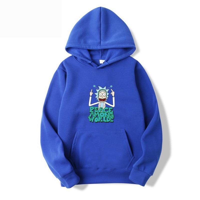 Unisex Japanese Anime Hoodie - Rick and Morty Trendy European Size Sweatshirt