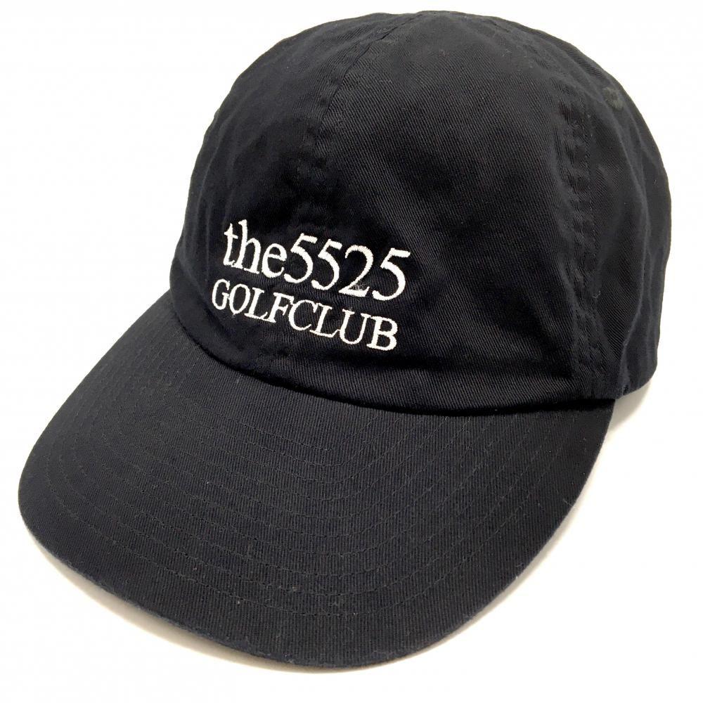 Used [Super Good Condition] 5525 Golf x KIJIMA TAKAYUKI Cap Black x White Logo Embroidery F Golf Wear 5525golf