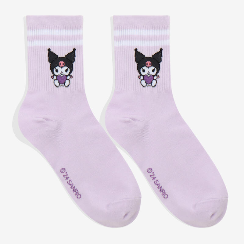 Kuromi Multi Adult Mid-Calf Socks 4-Pair Set
