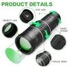 Telescópio Monocular 16X52 Prisma de Alta Potência Monocular Compacto Adultos Crianças HD para Observação de Pássaros Caça Caminhadas Concerto Viagens