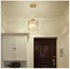 Lampada a Sospensione LED Moderna Nordica - Lusso di Cristallo, Piccolo Design Rotondo per Corridoio o Ingresso, Lampada da Soffitto a Risparmio Energetico