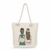 Sisters Print Thick Rope Single-shoulder Beach Bag 7275 CLE