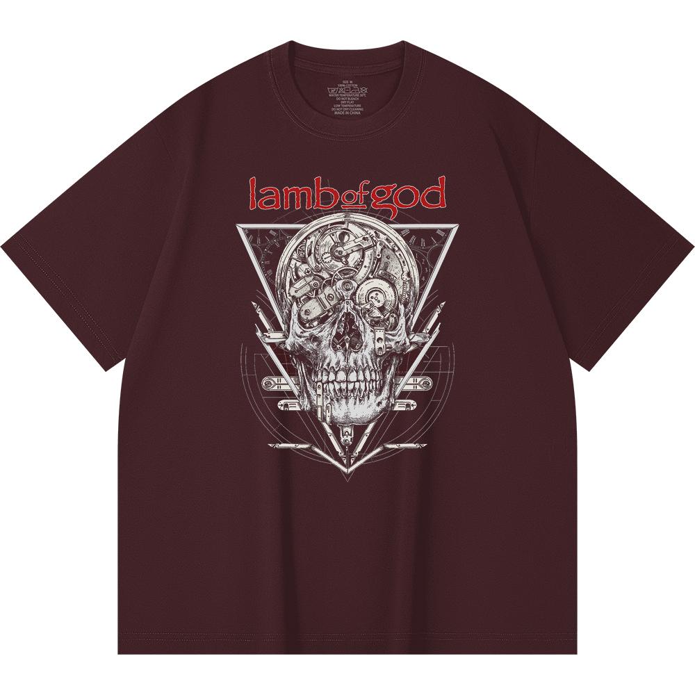 230 Gsm 100% Cotton Heavy Metal T-Shirt  Rock Band Popular Music Print Unisex Heavy Cotton T Shirt