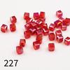 50pcs 8mm High Transparency Colorful Square Glass Beads for Phone Chain & Bracelet Making