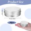 30pcs Screw Top Round Tins 2oz Aluminum Container Cans with Screw Lid Durable Aluminum Construction for Lotion Bars Balm Crafts