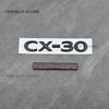 AAEU1 For MAZDA CX-30 2020 2021 2022 2023 2024 Year Front  Logo Emblem Letters Badge Car Rear Trunk Sticker Gloss Black Accessories