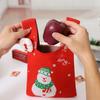 Festival Santa Druckstoff Geschenksäcke Stilvolle Waschbare Weihnachtsstrumpf Füllung Für Büro Zuhause Schule Veranstaltung Und Familienfeiern