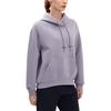 FILA Athletics Loose Simple Sports Casual Knit Hooded Long Sleeve Sweatshirt Women sweatshirt Dark-Purple A11W241213F-DP