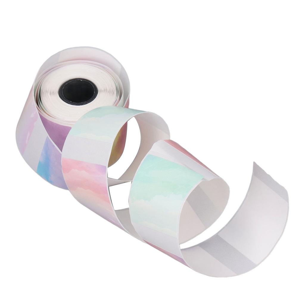 Yuvarlak Termal Etiket 30x30mm Taşınabilir Kendinden Yapışkanlı Küçük İşletme Termal Etiket Renkli