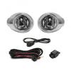 Chrome Cover Car Fog Lamp Day Time Running Light DRL For Ford Focus 3 2012 2013 2014 Focus With Switch Wires