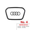 For Audi 8P 1PC Car Style Steering Wheel Center Logo Cover Sticker Decoration For AUDI A6L Q7 Q3 Q5 A7 2005-2024 A5 A3 A4L A8L 2005-2016 A8