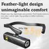 Ear Clip Headlamp 55g Ultra Lightweight Dual Light Source Heat Dissipation Power Display Focus Beam Head Mounted for Outdoor