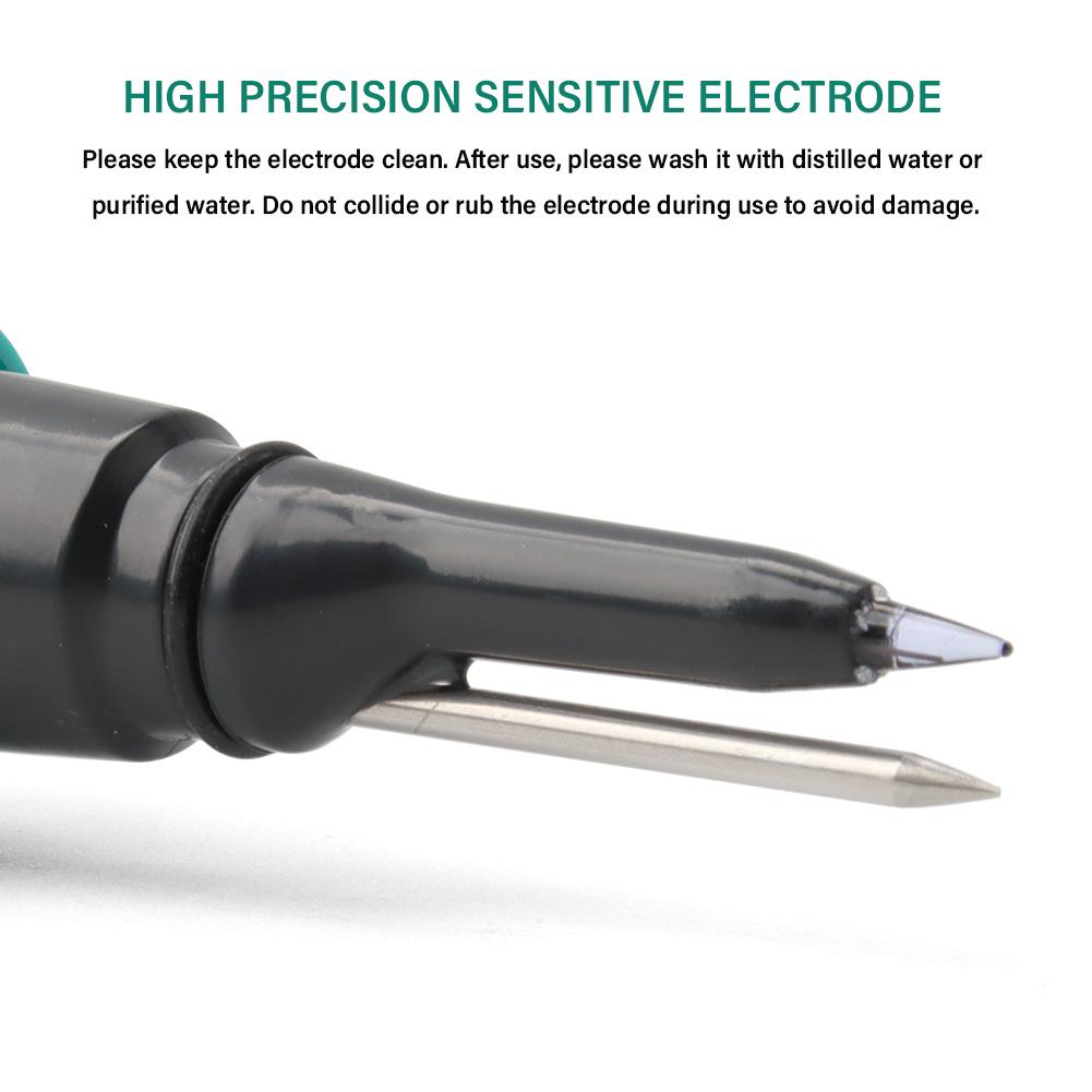 Yieryi Jídlo PH metr Vysoká přesnost PH tester Pro maso Sýr Těsto Čaj Klobása Džem Hydroponie S LCD displejem Kalibrační sada