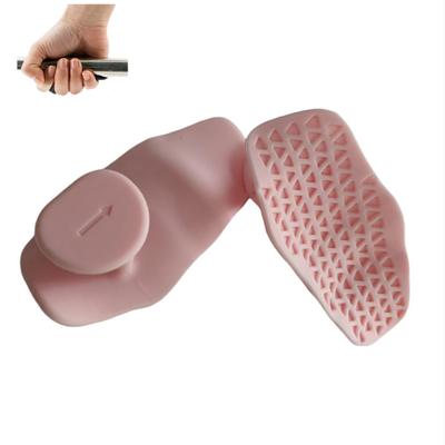 1 Pair Ergonomic Fitness Palm Guard Anti-slip Elastic Weightlifting Palm Protector Thicken Triangle Texture