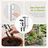 Clear Tube Garden Rain Gauge Dual Scale Rainfall Gauge New Outdoor Rain Gauge  Patio Planter