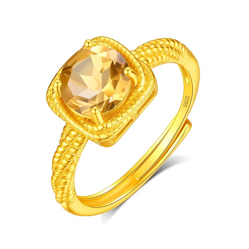 S925 Sterling Silver Ring Women Simple Stylish Daily Wear Finger Ring