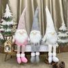 Faceless Gnome Christmas Dolls with Long Hats In Pink, Grey, and White