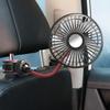 Turbo Ventilation USB Car Fan Rear Seat 360° Rotatable 3 Gear Blower Strong Airflow for SUV Vehicles Fast Cooling Accessories