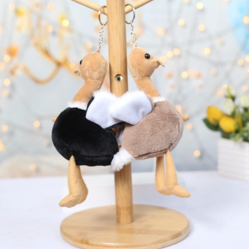 Bag Hanging Ornament Keychain Doll Cute Little Ostrich Pendant Plush Toy Doll