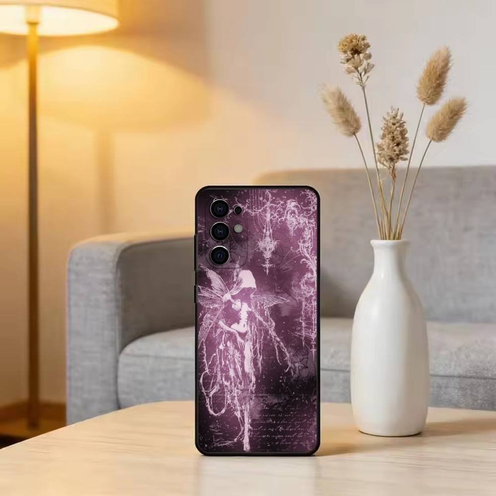 G-Gothic D-Dark A-Aesthetic Phone Case Black Silicone Soft For Samsung S25,S24,S21,S22,S23,S30,Ultra,S20,Plus,Fe,Lite