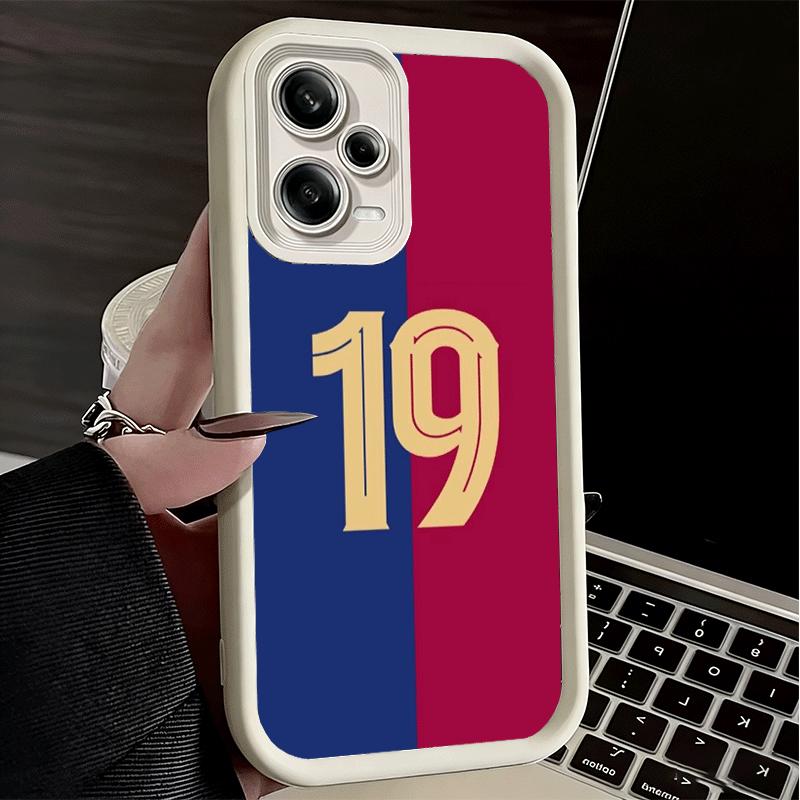 Phone Case for Xiaomi Redmi Note 15 14 13 Pro Plus FootBall Number 7 10 19 Shell 12S 11 11S 11T 5G 14S Soft Silicone Funda Redmi Note 13 Pro 5G