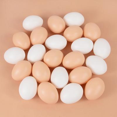 10/20pcs Simulation Plastic Egg DIY Painting Craft Easter Party Home Decoration Farm Nest Eggs Children Educational Toy Gift