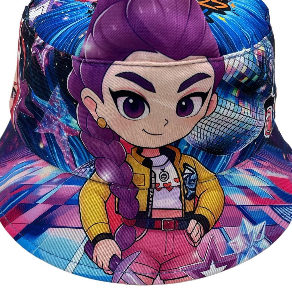 Adorable Child Witch Girl Group KPOP 3D Fishing Hat for Spring Girls Sunscreen Hat
