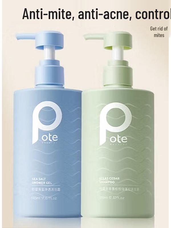 

Pote Oil Control Volumizing Shampoo & Shower Gel Set, 2x505ml